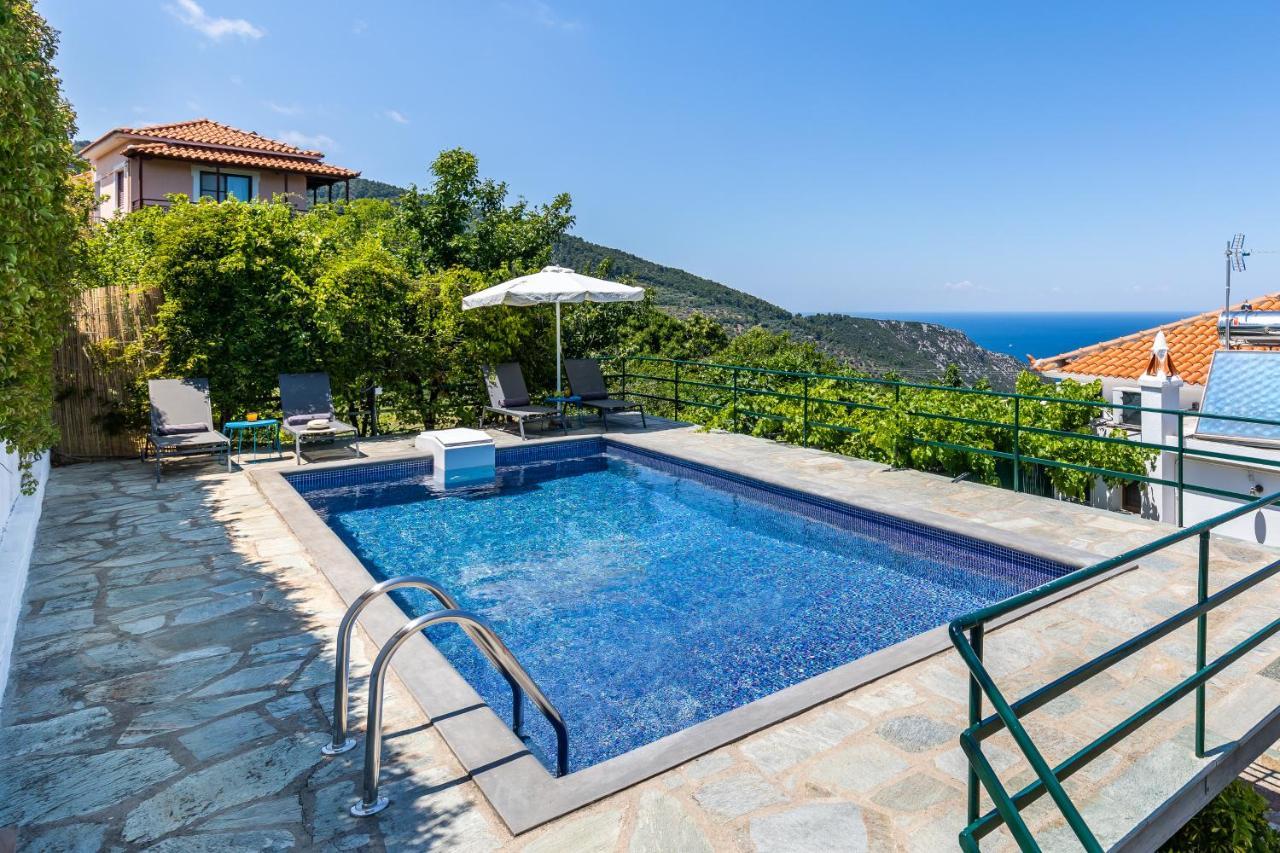 Villa Margini, Aegean Views , Pool Villa, Skopelos Ngoại thất bức ảnh
